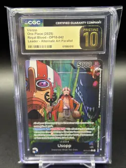 Usopp (042) (Parallel) OP10-042 Royal Blood Foil CGC PRISTINE 10 - Image 1