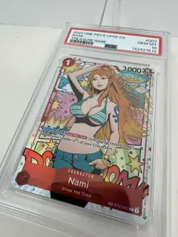2024 ONE PIECE NAMI OP06-WINGS OF THE CAPTAIN TREASURE RARE #007 PSA 10 - Image 3