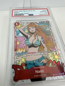 2024 ONE PIECE NAMI OP06-WINGS OF THE CAPTAIN TREASURE RARE #007 PSA 10 - Image 4