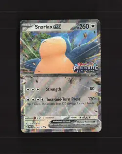Snorlax ex 076/131 Prismatic Evolutions STAMPED Ultra Rare Holo Pokemon Card NM - Image 1