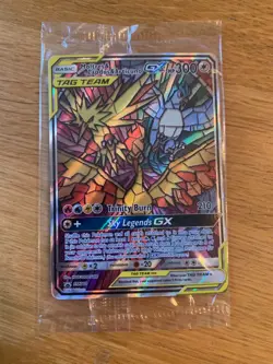 Sealed Moltres&Zapdos&Articuno GX Full Art Pokemon Card, Black Star Promo, SM210 - Image 1