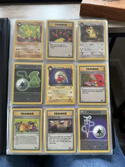 Vintage Pokemon Binder Bundle Joblot - 180 cards • Rocket • HGSS • evolutions - Image 2
