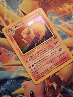 Flareon Holo Rare Pokemon Card, Jungle, 3/64 - Image 3