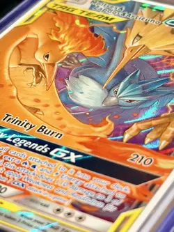 Pokemon Moltres & Zapdos & Articuno GX TAG TEAM Holo Card 44/68 2019 - Image 4