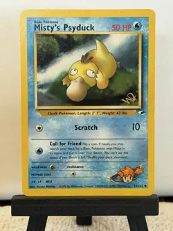 Misty's Psyduck W Stamp 54/132 Wotc Promo Pokemon Card - Image 1