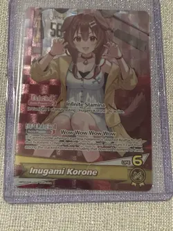 Hololive Card Game Inugami Korone OSR Elite Spark hBP03-006 - Image 3