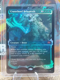 MTG English Craterhoof Behemoth (Showcase) NM Foil Tarkir: Dragonstorm - Image 1