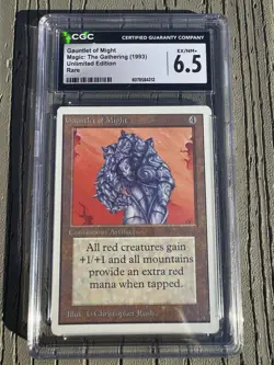 MTG - Unlimited - Gauntlet of Might - CGC Grade 6.5 - EX/NM+ - Rare - Image 1