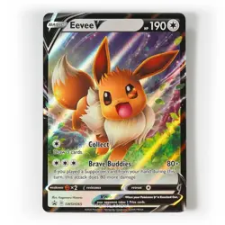 Pokemon - Eevee V - SWSH065 - Black Star Promo - Half Art Card - Image 1