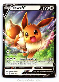 Eevee V SWSH065 - SWSH Black Star Promo - Pokemon Card - Near Mint - Image 1