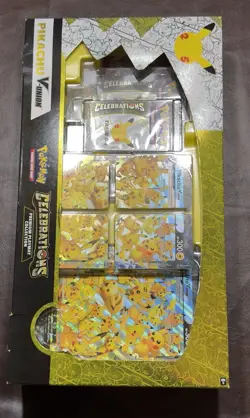 Pokemon Celebrations Premium Playmat Pikachu V-Union Box Promo Booster - Image 1