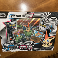 Pokemon TCG Black Bolt & White Flare Unova Victini Illustration Collection Box - Image 1