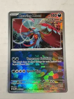 Roaring Moon - 065/131 Prismatic Evolutions MASTER BALL Holo Pokemon - NM/MINT - Image 1