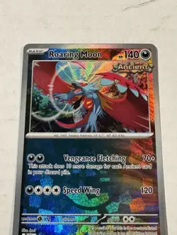 Roaring Moon - 065/131 Prismatic Evolutions MASTER BALL Holo Pokemon - NM/MINT - Image 2