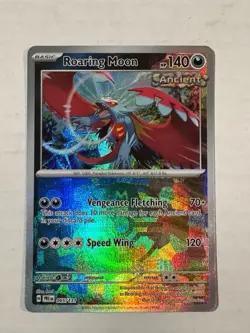 Roaring Moon - 065/131 Prismatic Evolutions MASTER BALL Holo Pokemon - NM/MINT - Image 3