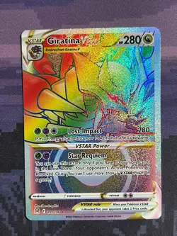 Giratina VSTAR 201/196 Pokemon Lost Origin Rare Rainbow Near Mint - Image 1