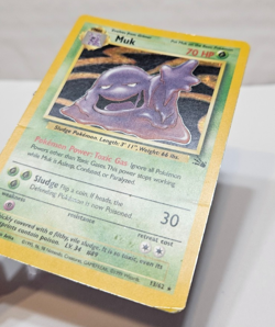 Muk 13/62 Holo Rare Unlimited Fossil Pokemon 852 - Image 2