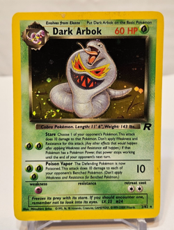 Dark Arbok 2/82 Holo Rare Unlimited SWIRL Team Rocket Pokemon 1279 - Image 1