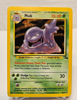 Muk 13/62 Holo Rare Unlimited Fossil Pokemon 1246 - Image 1