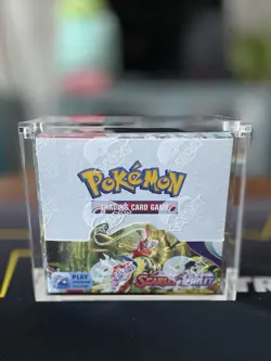Pokemon Scarlet & Violet Booster Box (Factory Sealed) (SV01) w/ Acrylic Case - Image 1