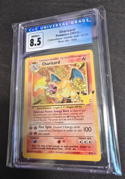 Charizard 4/102 Celebrations Collections English CGC Graded 8.5 Pokemon TCG - Image 1