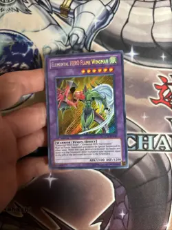 (AY) Yugioh Elemental HERO Flame Wingman - LCGX-EN045 - Secret Rare - 1st Ed VLP - Image 2