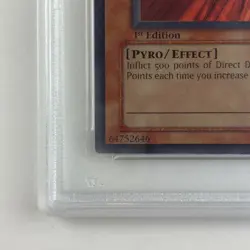 PSA 9 YU-GI-Oh! Fire Princess LON-034 1st Edition Labyrinth of Nightmare MINT - Image 5