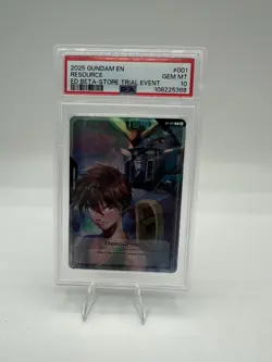 Resource PSA 10 Edition Beta Store Trial Event RP-001 Wing Gundam Card Game 2024 - Image 1
