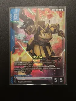 The-O GD03-002 LR NM English Steel Requiem Gundam Card Game - Image 1