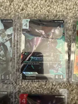 Gundam Card Game lot of 8 GD01 And GD02 R+/LR /C+ cards - Image 5