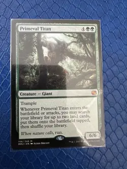 x1 Primeval Titan M MTG Modern Masters 2015 Edition LP English - Image 1