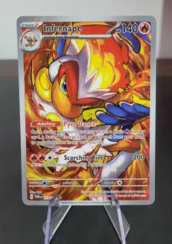 Pokemon Card Infernape 173/167 Twilight Masquerade Illustration Rare Near Mint - Image 1