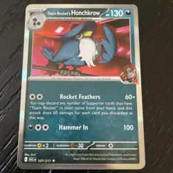 Ascended Heroes Team Rocket's Honchkrow Rare Holo #127/217 Pokemon TCG - Image 1
