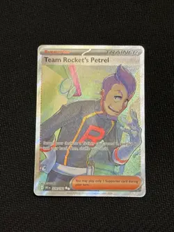 Pokemon Team Rocket's Petrel 226/182 Ultra Rare Full Art NM Destined Rivals 2025 - Image 3