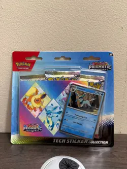 Pokemon TCG: Prismatic Evolutions-(Glaceon)-New Sealed- Cracked Plastic SEE PIC - Image 1