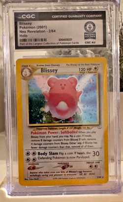 Blissey Holo 2001 Neo Revelation 2/64 CGC Gray Brothers GWR Pokemon - Image 1