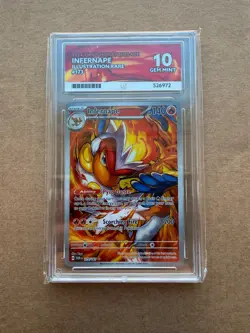 ACE 10 Infernape 173/167 Twilight Masquerade Illustration Rare Pokemon Card TCG - Image 1