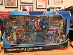 Greninja ex and Kingdra ex Special Collection Box | Pokemon TCG | New & Sealed - Image 1