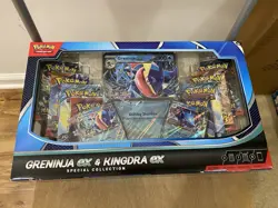 Pokemon TCG Greninja ex & Kingdra ex Special Collection Box 8 Packs NEW/Sealed - Image 1