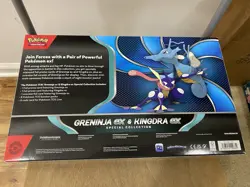 Pokemon TCG Greninja ex & Kingdra ex Special Collection Box 8 Packs NEW/Sealed - Image 2