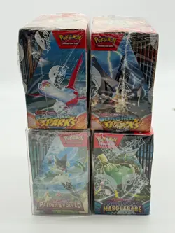 Lot of (4) Pokemon TCG Scarlet & Violet Booster Boxes SSP TWM PAL SEALED NEW - Image 3