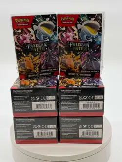 Lot of (6) Pokemon TCG Scarlet & Violet Paldean Fates Booster Bundles SEALED - Image 1