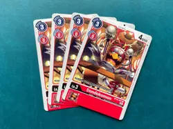 Dondokomon BT10-007 Playset Xros Encounter Digimon Card Game x4 - Image 1