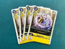 Kudamon BT4-037 Playset Great Legend Digimon Card Game x4 - Image 1