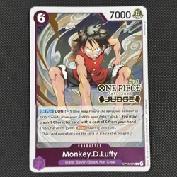 Monkey.D.Luffy (Judge Pack Vol. 2) OP03-070 One Piece Promotion Cards Foil - Image 1