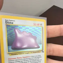 Ditto Holo Rare 3/62 Fossil Set 1999 WotC Vintage Pokemon Card NM - Image 5