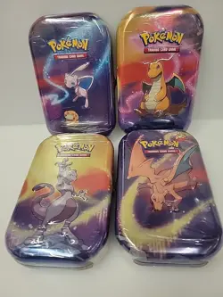 Pokemon Cards TCG Kanto Power Mini Tins Lot of 4x Brand New contains evolution 820650804137 - Image 1