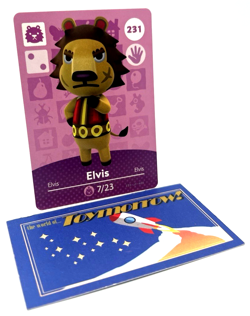 Animal Crossing Nintendo Amiibo - ELVIS #231 - Series 3 Authentic Card - Image 1