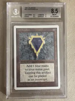 Mox Sapphire Unlimited BGS 8.5 Magic The Gathering | MTG - Image 1