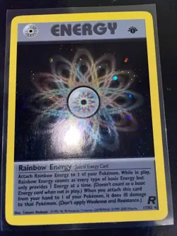 Rainbow Energy 1st Edition Team Rocket | 17/82 2000 WOTC Pokemon Excellent - NM - Image 1